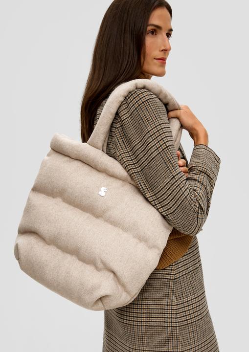 Produktbild s.Oliver Shopper aus Wollmix mit Steppung