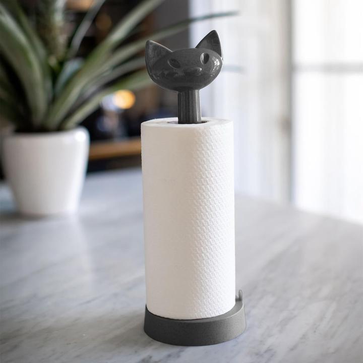 Produktbild Koziol Küchenrollenhalter Miaou Dunkelgrau