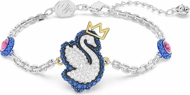 Swarovski Pop Swan Armband Schwan Blau (19.50 cm, Swarovski Metall)