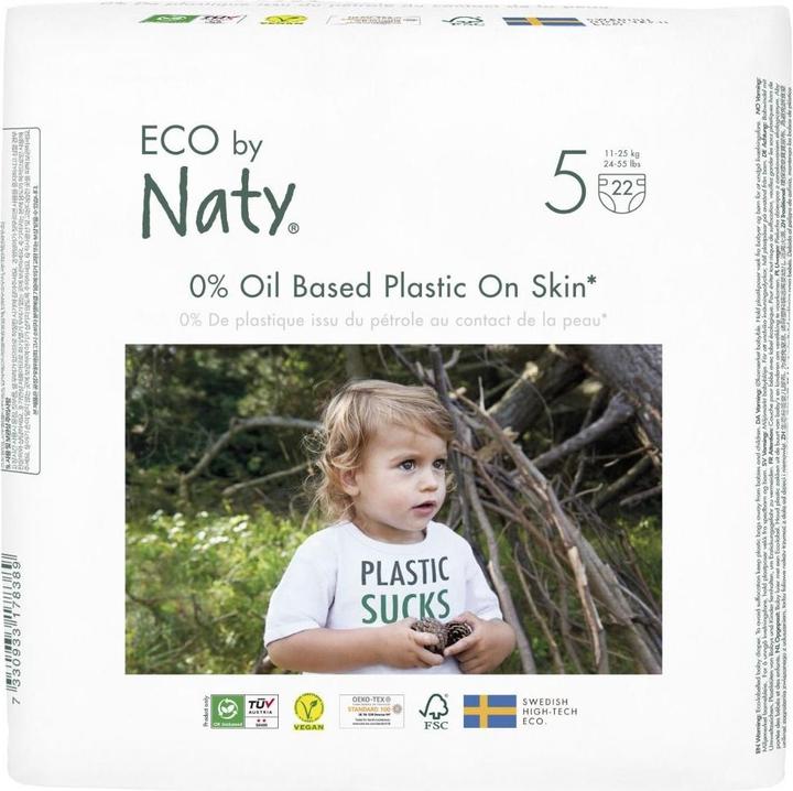 Image du produit Naty Couche bio (Taille 5, Pack, 22 pcs)