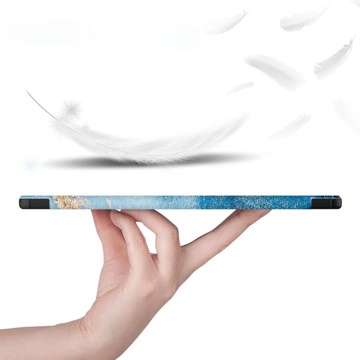 Actual product image Cover-Discount Galaxy Tab S9+ - Tri-fold Smart Case Sea Wave (Galaxy Tab S9+, Galaxy Tab S10+)