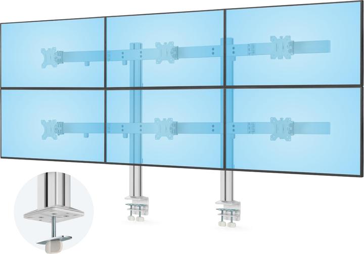 StarTech Six-Monitor Mount (Tisch, 32", 8 kg)