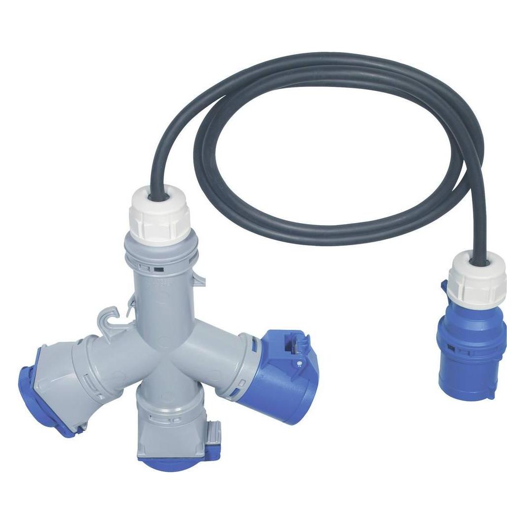 Pce, Mobiele Stroomverdeler, Cee Stromverteiler 9532020js 230 V/Ac 16 A (3x)