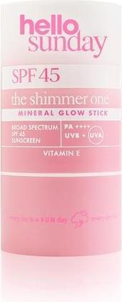 Actual product image Hello sunday Mineral Glow Stick SPF 45 with Hyaluronic Acid (Sun cream face, SPF 45)