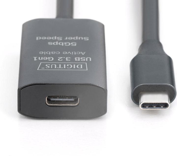 Actual product image Digitus Active USB 3.2 Gen1 5G extension cable, USB-C - USB-C, 10m (10 m, USB 3.2 Gen 1)