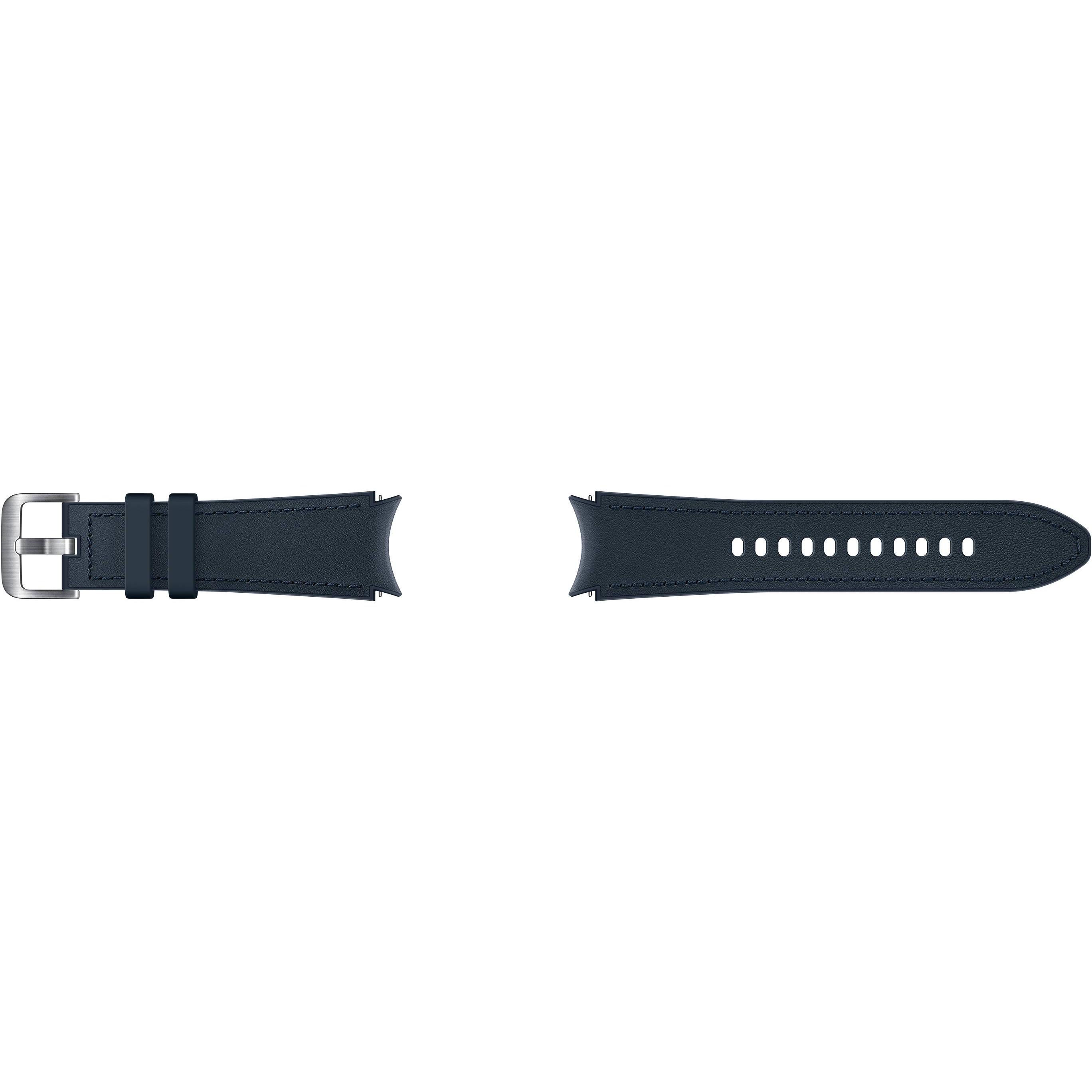 Thumbnail - Samsung Hybrid Band (20 mm, Kautschuk, Leder, Galaxy Watch, Galaxy Watch 4), Uhrenarmband, Blau