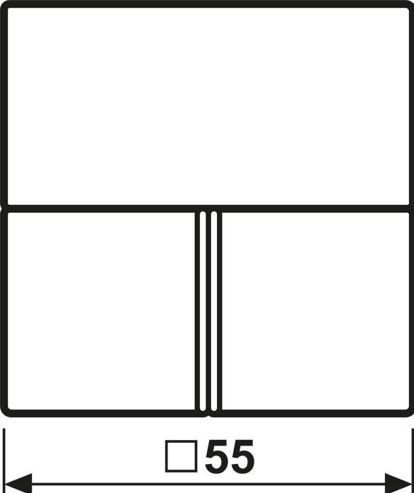 Actual product image JUNG Button 4t Sensor A anth mt f.Bus system A4093TSAANM