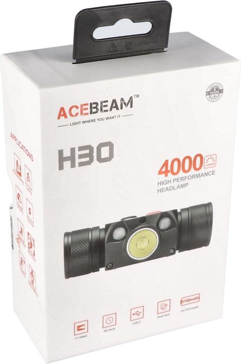 Image du produit AceBeam Lampe frontale H30 avec 4000 Lumen (4000 lm)