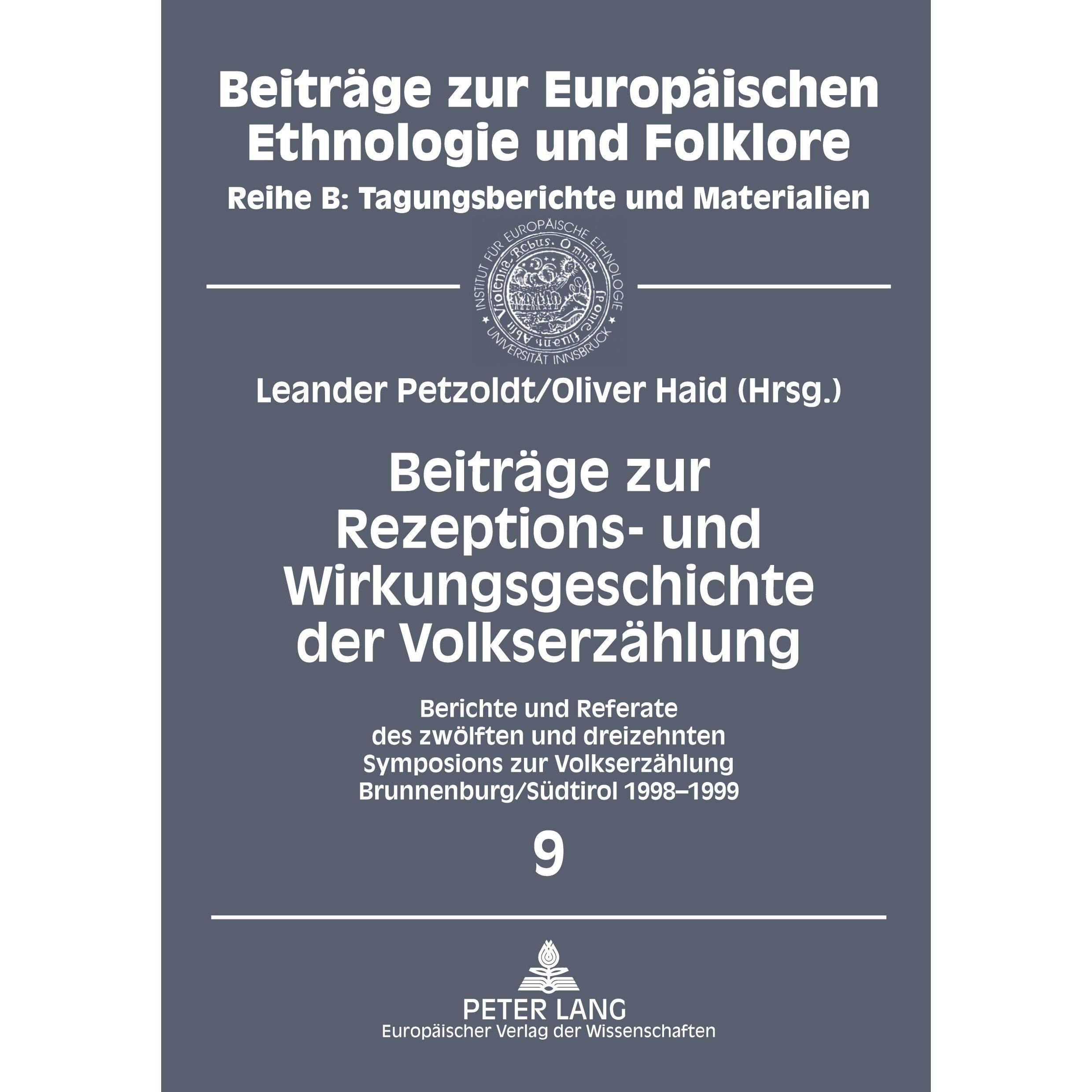 Beiträge zur Rezeptions- und Wirkungsgeschichte der Volkserzählung, Fachbücher von Haid Petzoldt, Leander