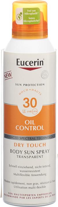 Image du produit Eucerin SUN Body Spray Oil Control Dry Touch LSF 30 (Spray solaire, SPF 30, 200 ml, 192 g)