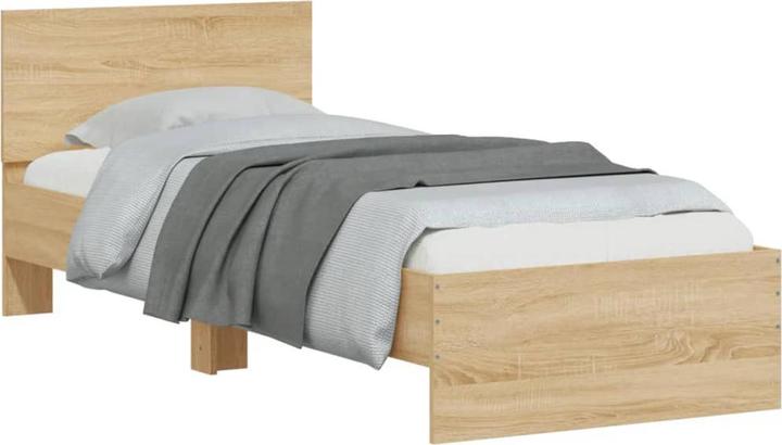 Produktbild VidaXL Bettgestell mit Kopfteil (160 x 200 cm)