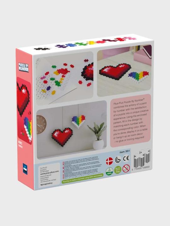 Actual product image Plus-Plus Creative building blocks puzzle heart (250 pieces)
