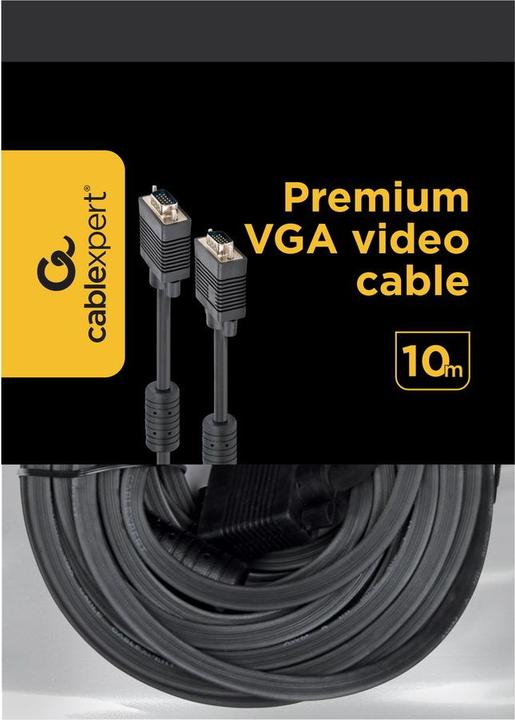 Actual product image Gembird Cablexpert Premium CC-PPVGA-10M-B (10 m)