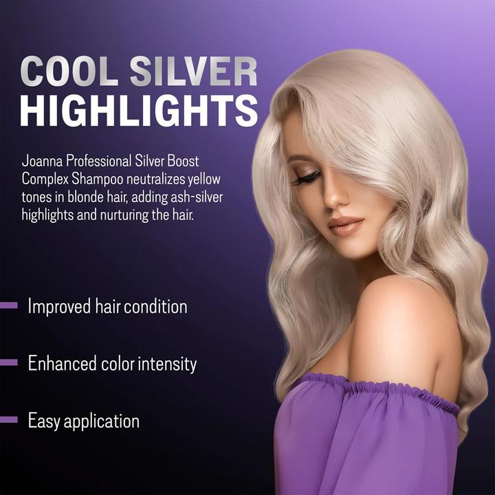 Immagine prodotto Joanna Shampoo professionale Silver Boost Complex Colour Enhancing (500 g)