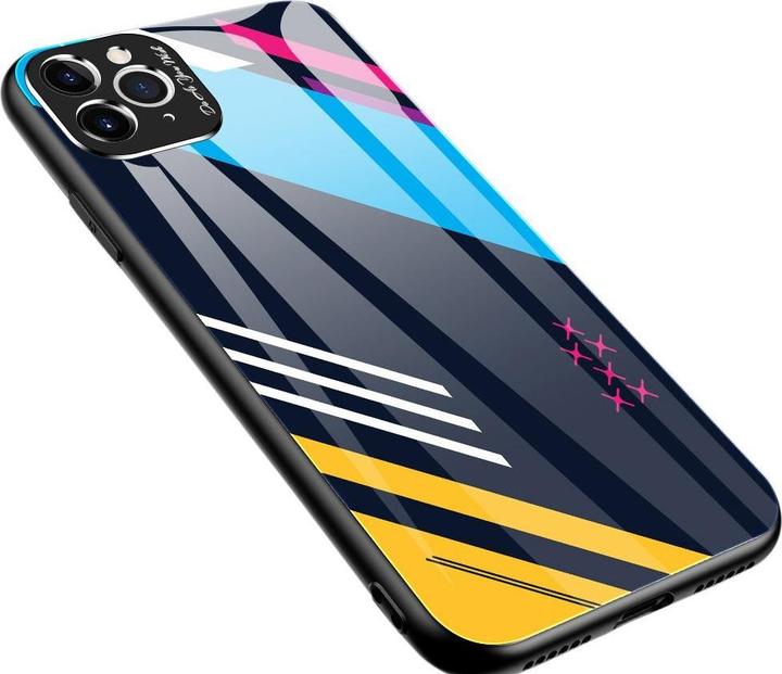 Produktbild Hurtel Color Glass Case Handyhülle Schutzhülle aus Panzerglas für iPhone 11 Pro Max pattern 2 (Apple iPhone 11 Pro Max)