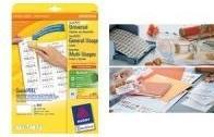 Actual product image Avery Universal labels