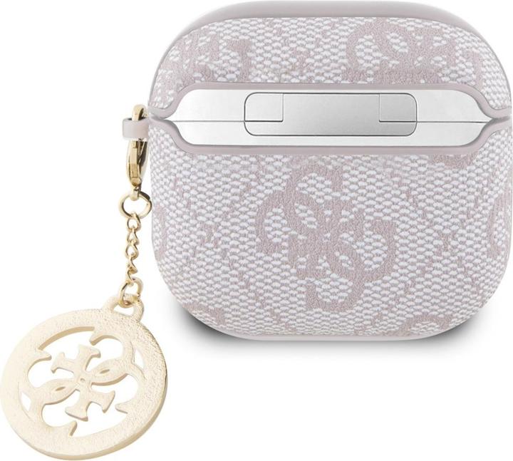 Image du produit Guess 4G Strass Charm Cover für Apple Airpods 4 - rosa (Sac pour écouteurs)