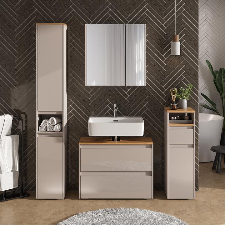 Immagine prodotto Vicco Waschbeckenunterschrank Majest, Cashmere/Artisan, 80.1 x 62 cm mit 2 Schubladen (80.10 x 30.10 x 62 cm)