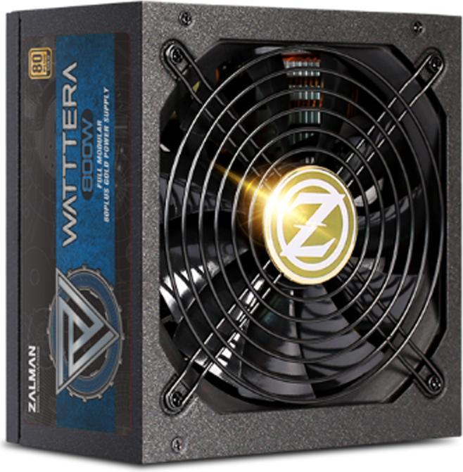 Actual product image Zalman ZM800-EBTII WATTTERA, 800 Watt 80 PLUS GOLD PSU, EU, Full Modular, Active PFC wi (800 W)