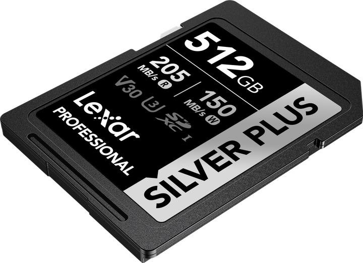 Image du produit Lexar Carte SDXC Silver Plus 512 GB (512 Go, SDXC, U3, UHS-I)
