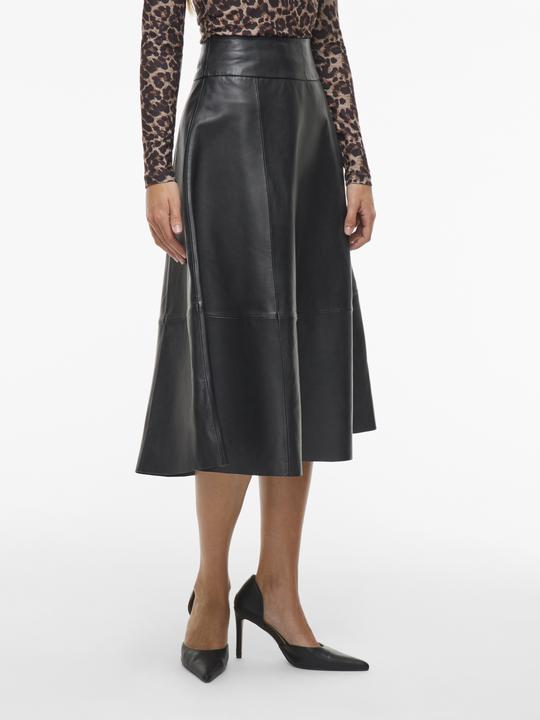 Produktbild Vila High Waist Ledermidirock (38)
