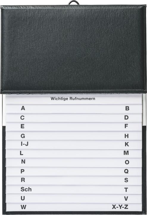 Brunnen Répertoire téléphonique Écaille 16x22cm noir