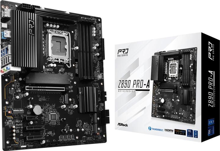 Actual product image AsRock Z890 Pro-A Intel DDR5 S1851 (LGA 1851, Intel Z890, ATX)