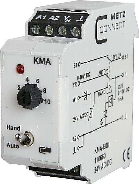 Produktbild Metz Connect KMA-E08 Leistungsrelais Weiss