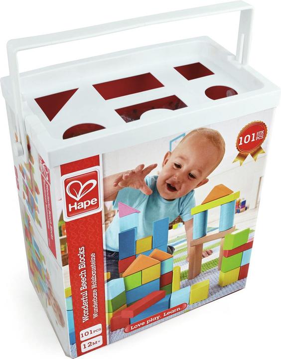 Actual product image Hape Wonderful Beech Blocks