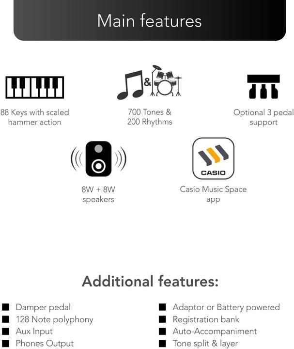 Produktbild Casio CDP-S360 (88 Tasten)