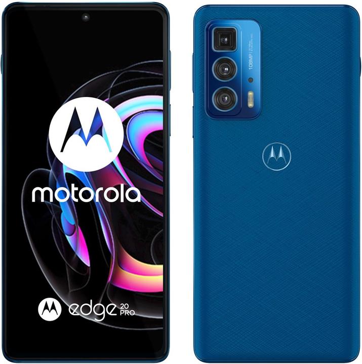 Motorola Edge 20 Pro (256 GB, Blue Vegan Leather, 6.70", Dual SIM, 5G)