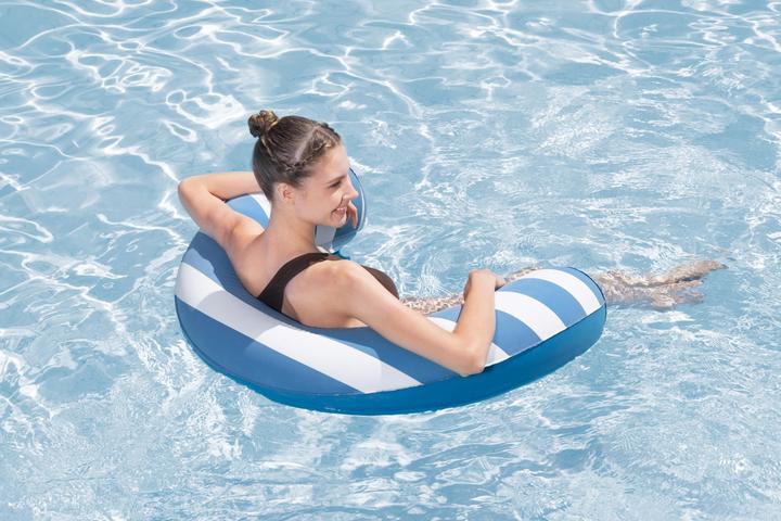 Actual product image Bestway Comfort Plush Floating Noodle Pool Chair Lounge