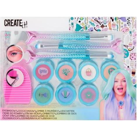 Canenco CREATE it! - Lidschatten-Set - mit Pinseln - Meerjungfrau