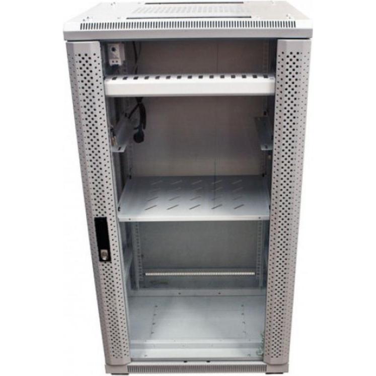 Allnet 19 Schrank 32HE B600 / T800mm *lichtgrau* SNB-Serie (32 HE, 19 Zoll Rack), Serverschrank, Grau