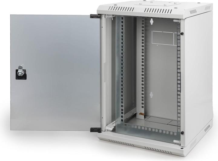 Actual product image Digitus Combi Wall Mounting Cabinet 254 mm (10") and 482.6 (19") mm (10 inch rack)