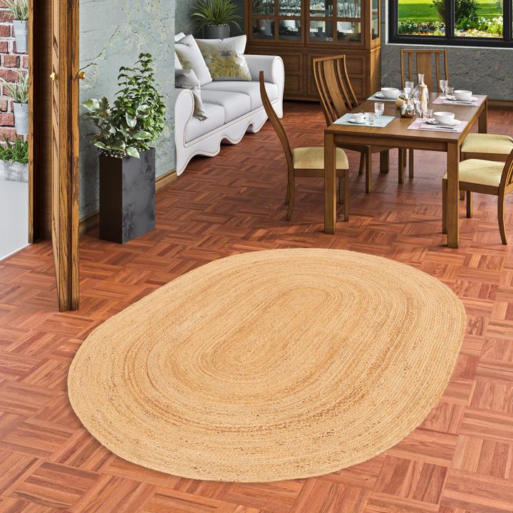 Produktbild Pergamon Naturfaser Teppich Jute Salsa Natur Uni (160 x 230 cm)