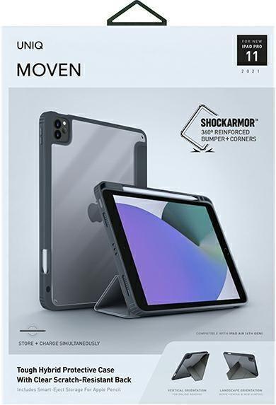 Produktbild Uniq Unique Moven iPad Pro 11 case (2021/2020) Antimicrobial gray (IPad Pro 11)