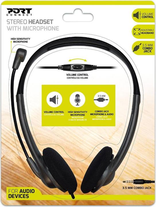 Produktbild Port Designs Port HEADSET JACK STEREO + MIC (Kabelgebunden)