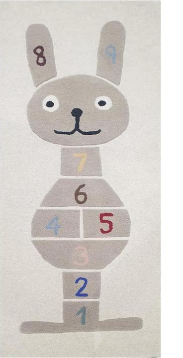 Image du produit OYOY Mini Tapis décoratif Rabbit Hopscotch Gris (75 x 180 cm)