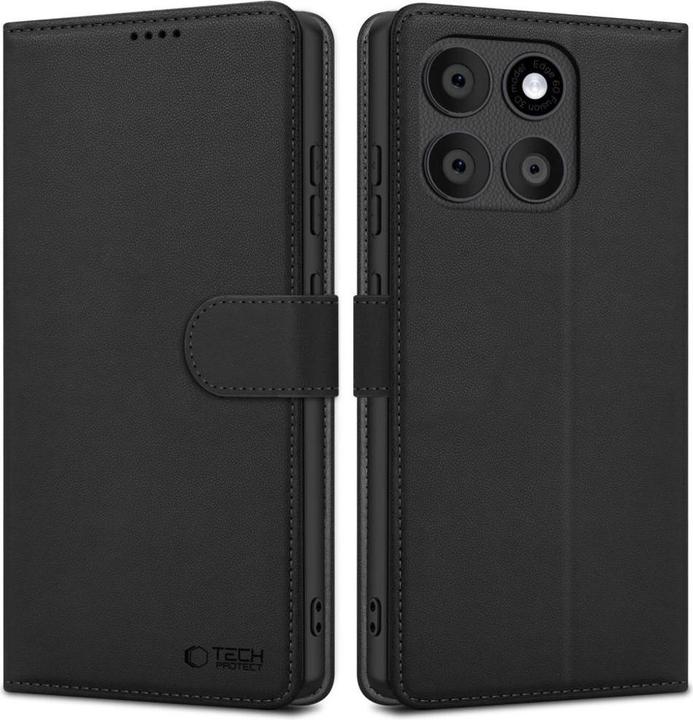 Actual product image 4Kom Tech-Protect Wallet Case für Motorola Edge 60 Fusion - Schwarz (Motorola Edge 60 Fusion)
