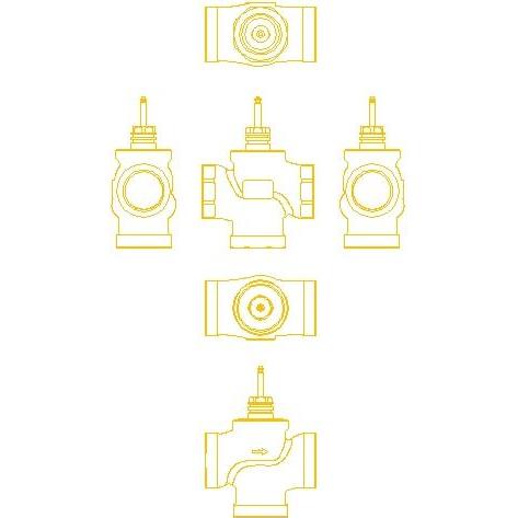 Thumbnail - Danfoss Saedeventil vrb3 udv.gevind dn32 kvs16,0, Thermostat
