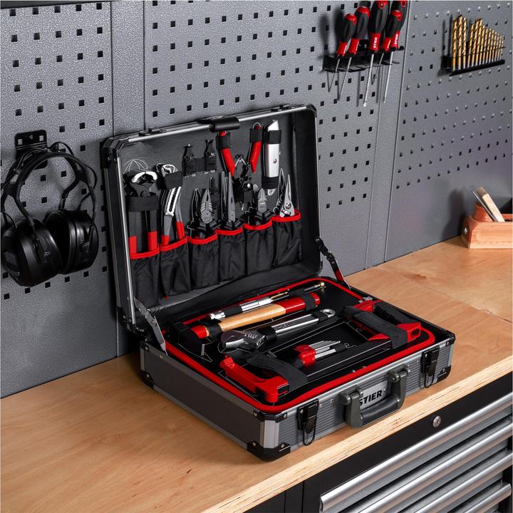 Image du produit Stier Jeu de 144 outils universels dans une valise en aluminium (144 pièces)