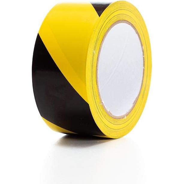 Thumbnail - Perel, Klebeband, PVC-Markierungsband 5cm x 33m - Schwarz/Gelb