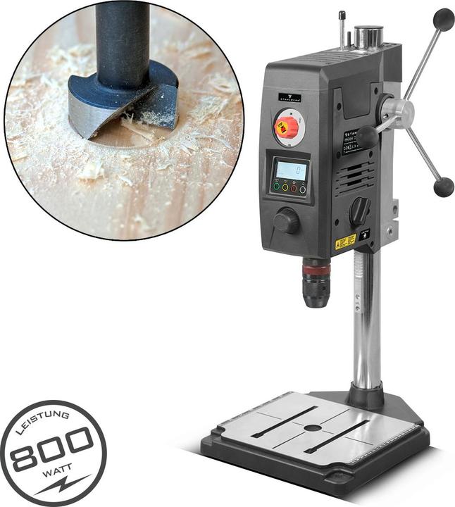 Stahlwerk bench drill 800 watt 2,500 rpm drill press with laser for wood and metal