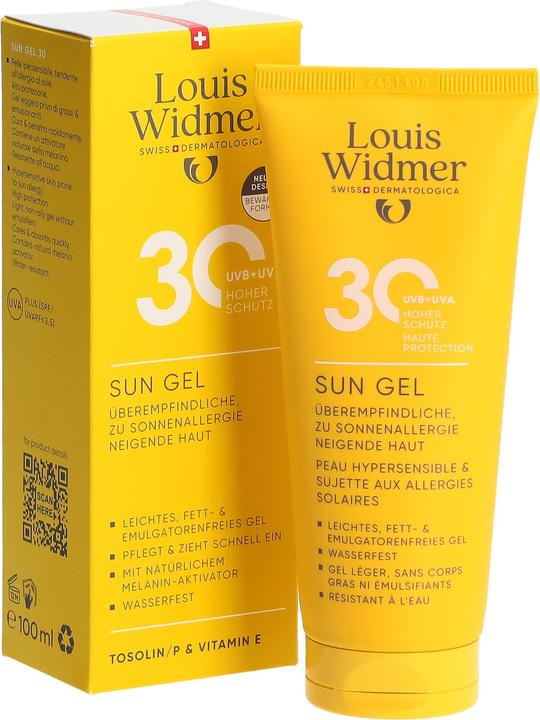 Produktbild Widmer Louis Sun Gel LSF30 parfumiert 100 ml (Sonnencreme, SPF 30, 100 ml)