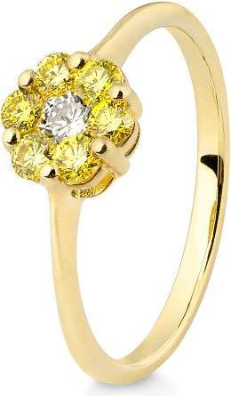 Immagine prodotto Breuning ANELLO - BRILL. CANARI/BRILL. 0,50 Ct. (57, 585/14 K Oro)