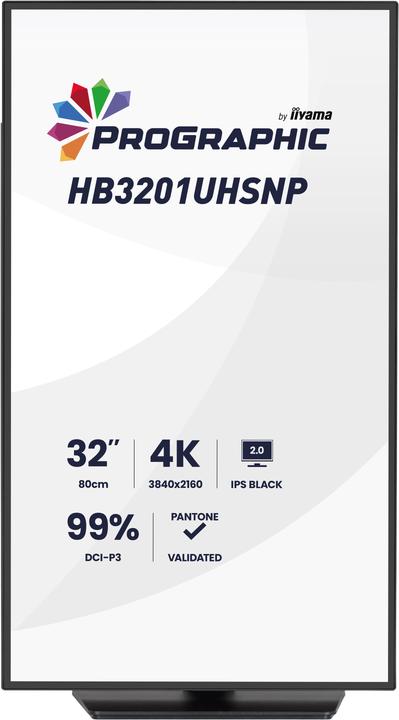 Image du produit iiyama 32" IPS BLACK 2.0 panel, 3840x2160 UHD (3840 x 2160 pixels, 31.50")