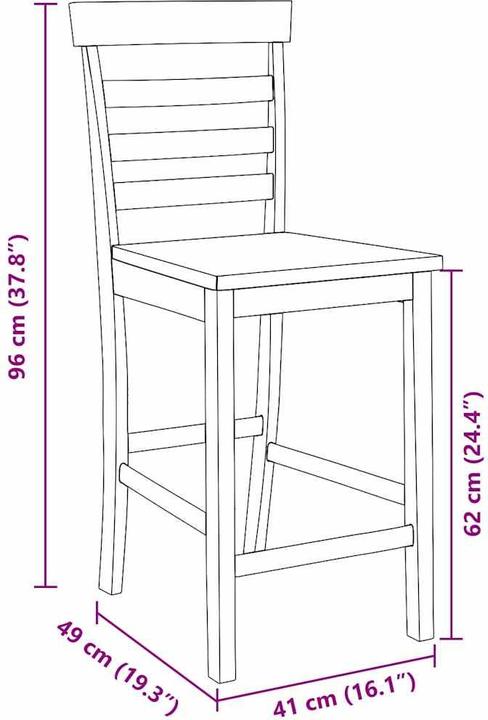 Produktbild vidaXL Barhocker