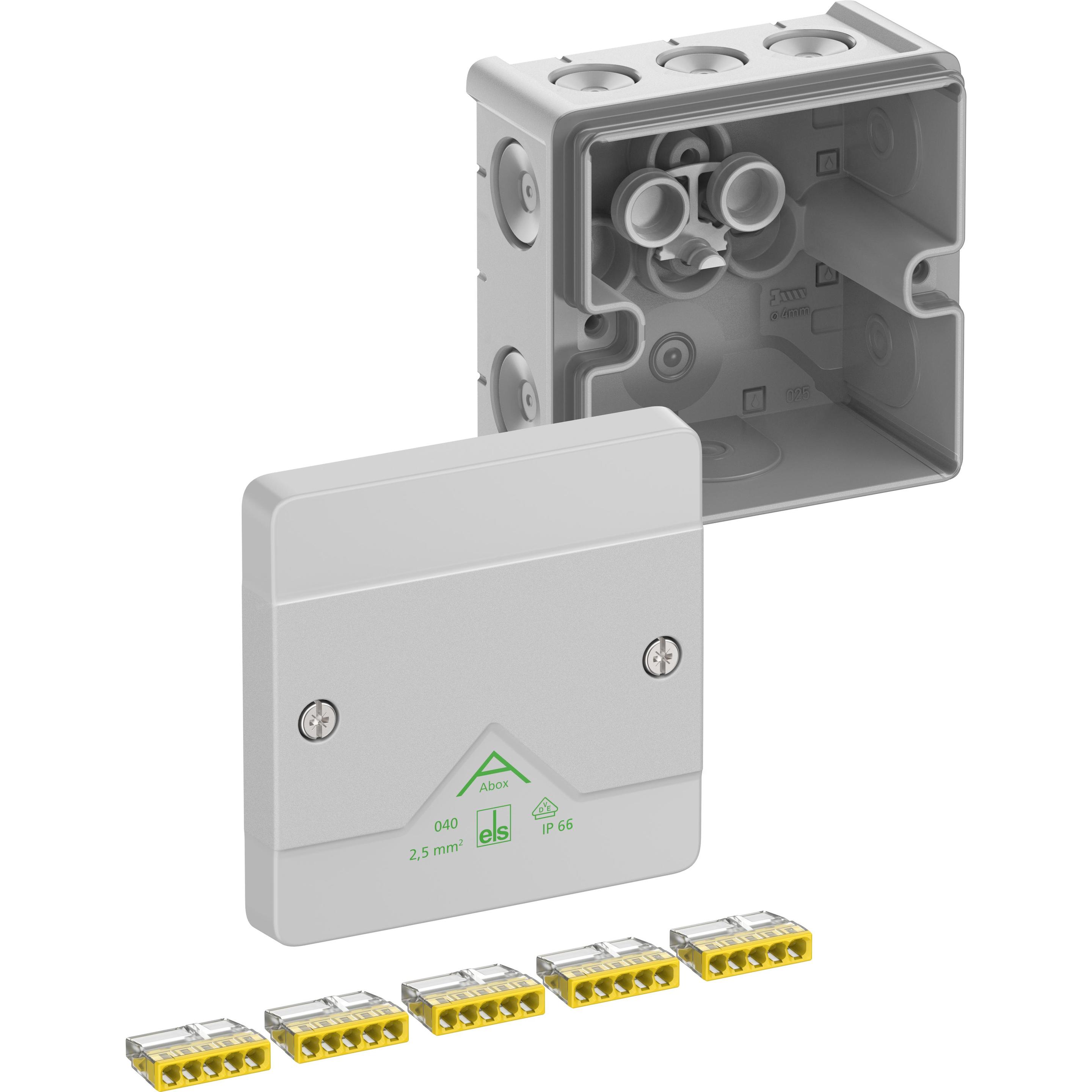 Spelsberg, Abzweigdose, 80243001 Abzweigkasten (L x B x H) 102 x 102 x 57 mm Grau IP66 1 St.