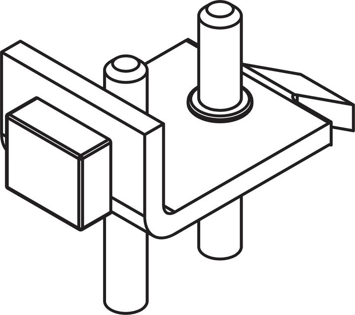 Actual product image HAWA Strike plates for HAWA-Silent-Stop